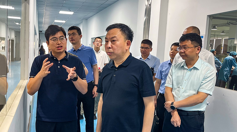 江苏省镇江市新区管委会领导莅临XPJ储能江苏工厂调研指导