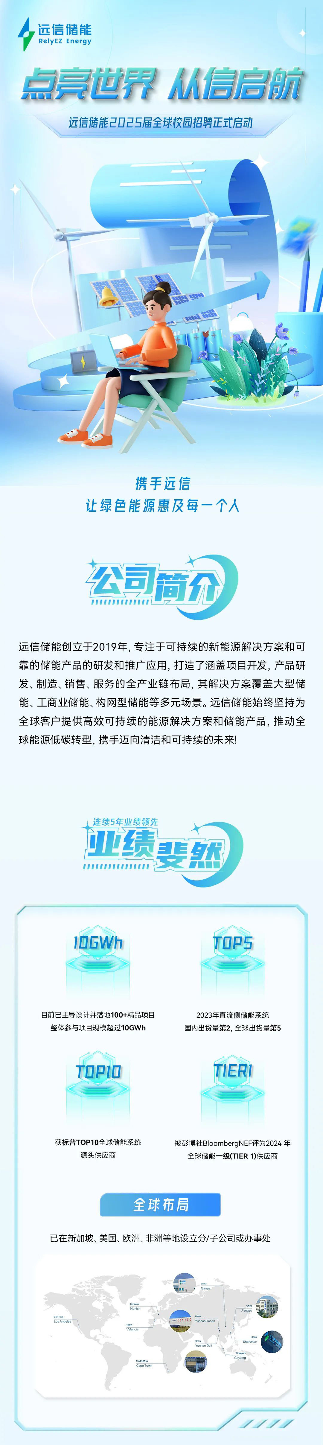 点亮世界 从信启航∣XPJ储能2025届全球校园招聘正式启动
